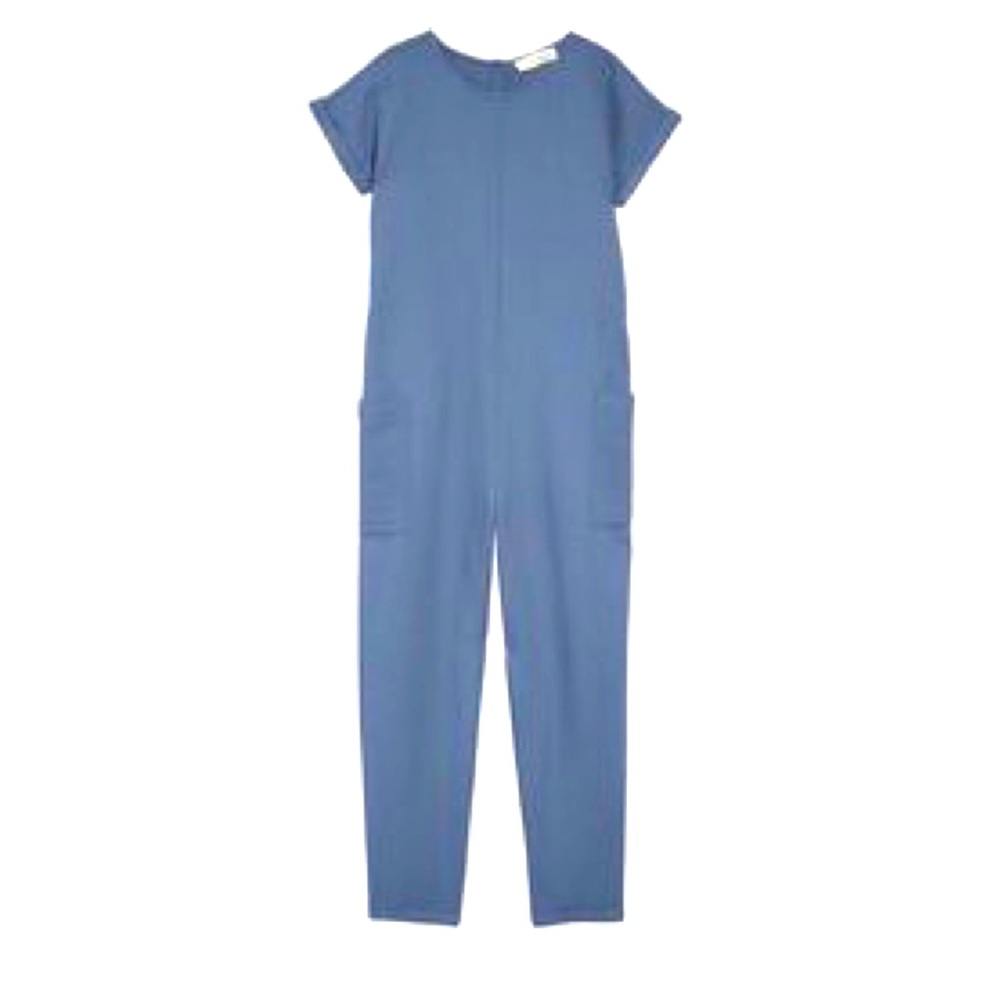Nordstrom Organic Cotton One Piece Jumpsuit Blue Size Medium 2021 Lightweight